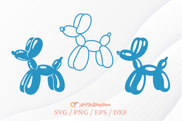 Animal Balloon Svg for Embroidery