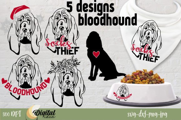 Bloodhound SVG Dog Design