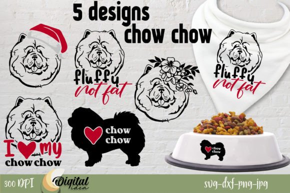 Chow Chow SVG Dog Design