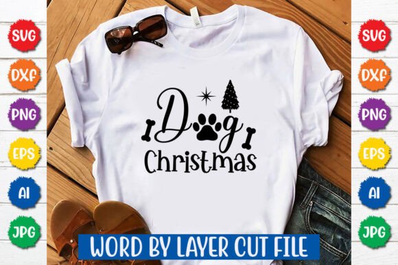 Christmas Dog Svg Design