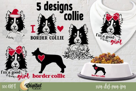Collie SVG Dog Design