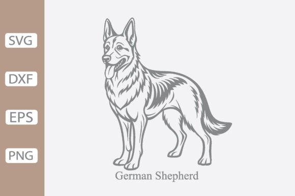 Dog Breeds Line Art SVG PNG Design