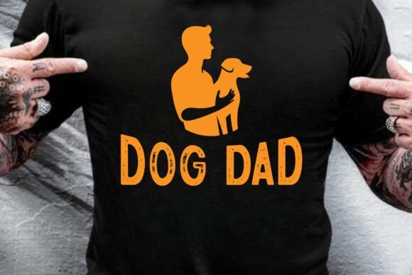 Dog Dad SVG PNG Sublimation Vector