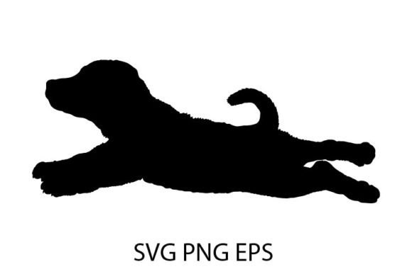 Dog Lies Puppy Silhouette SVG