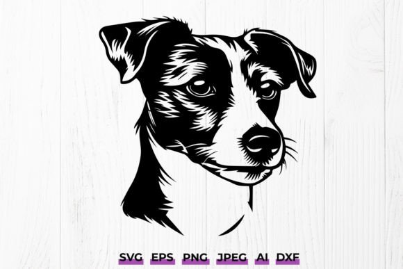 Jack Russell Terrier SVG, Dog Portrait
