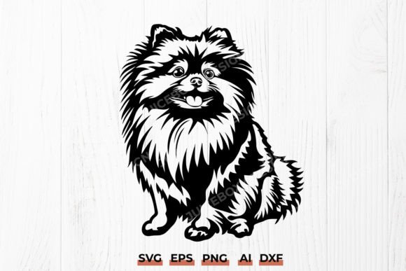 Pomeranian Spitz SVG for Embroidery