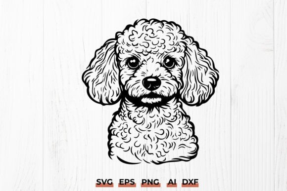 Poodle Head SVG