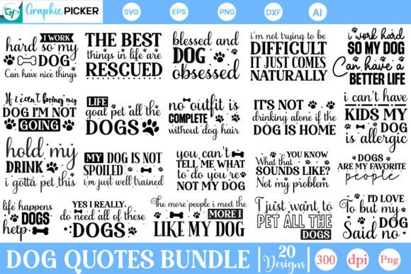 Testing the Dog Quotes SVG Bundle