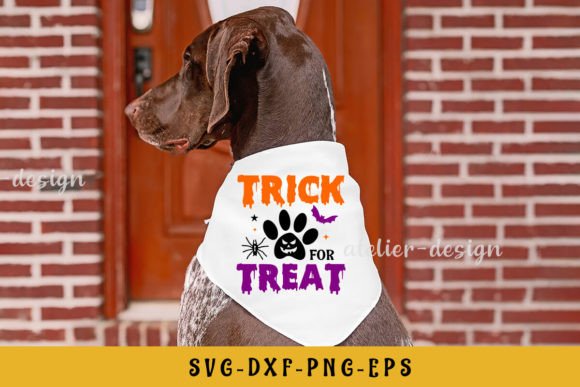 Trick for Treat Svg Dog Bandana